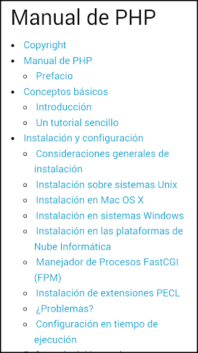 Manual PHP offline en español