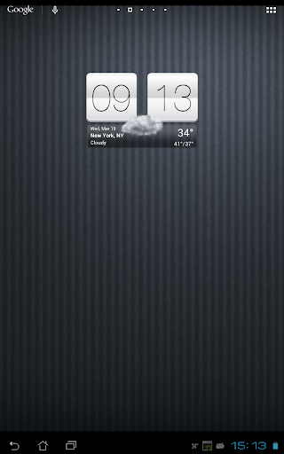 Sense V2 Flip Clock & Weather