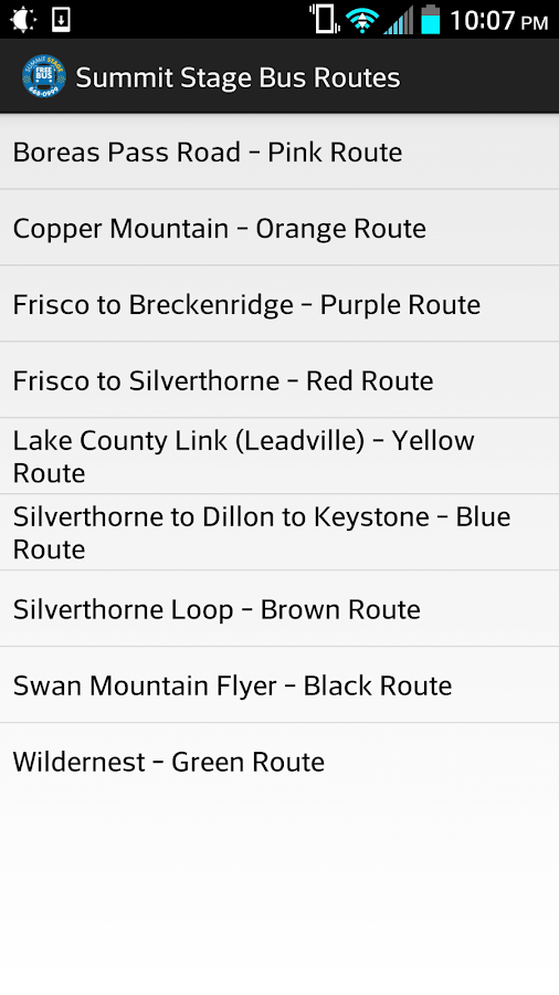 Summit Stage Bus Routes Android Apps on Google Play