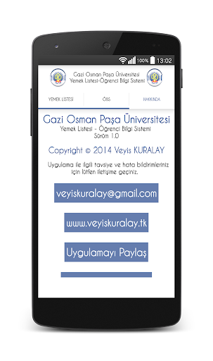 【免費工具App】Gaziosmanpaşa Üni. Yemek-ÖBS-APP點子