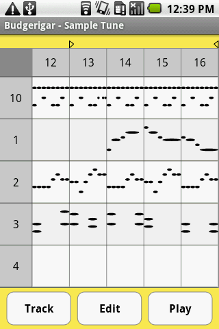 Android application Budgerigar - Midi Sequencer screenshort
