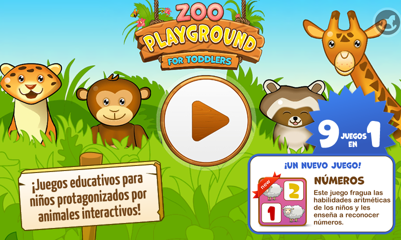 Android application Zoo Playground: Kids game set screenshort
