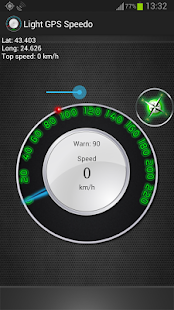 Lastest Light GPS Speedometer: kph/mph APK for Android