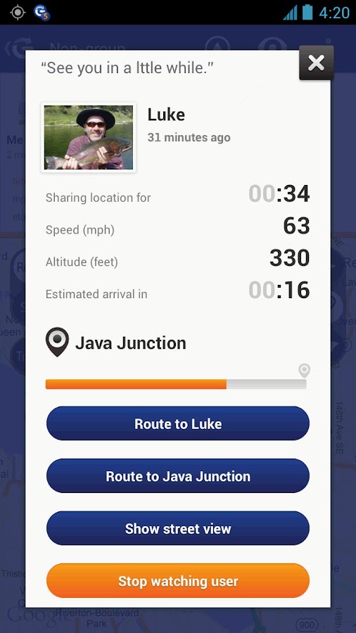 Glympse Android