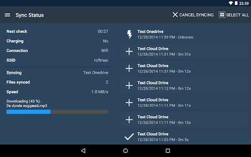 FolderSync Pro Screenshot