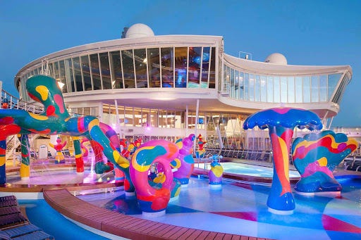 The kids can splash and play in the H2O Zone Water Park aboard Allure of the Seas.