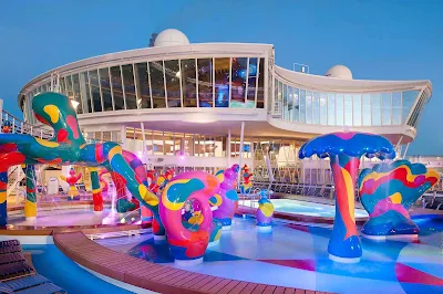 The kids can splash and play in the H2O Zone Water Park aboard Allure of the Seas.