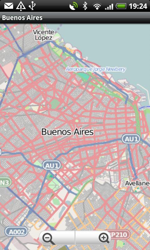 Android application Buenos Aires Street Map screenshort