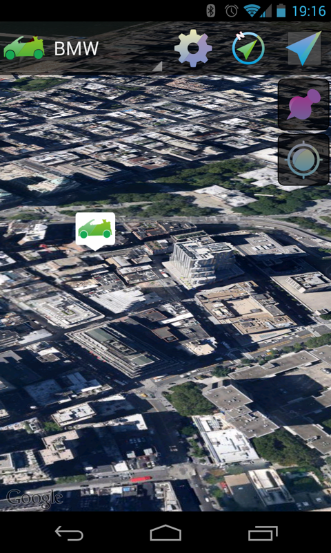 Android application Where is my car? Premium screenshort