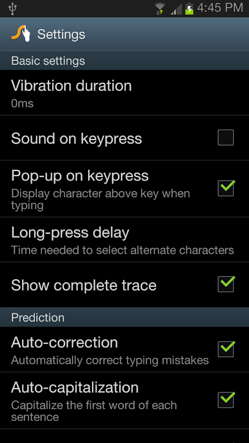 Swype Keyboard - screenshot