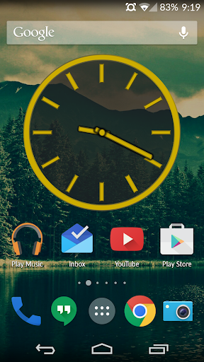 Glossy Analog Clock Widgets