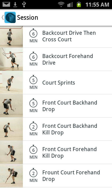 Squash SupaTrainer Screen 2