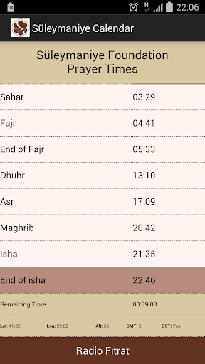 Suleymaniye Calendar