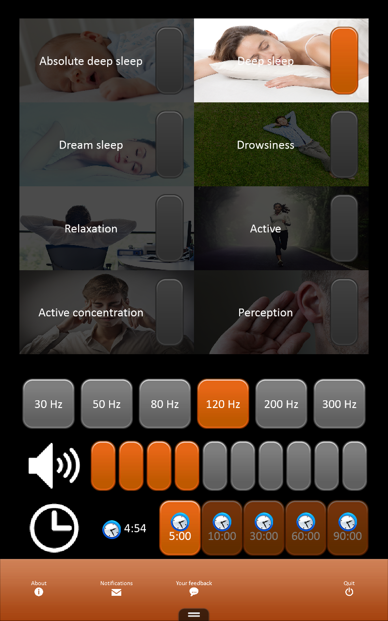 Android application Brainwave Controller screenshort