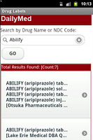 Drug Labels APK صورة لقطة الشاشة #2