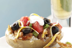 Barbecued Chicken-Stuffed Potatoes