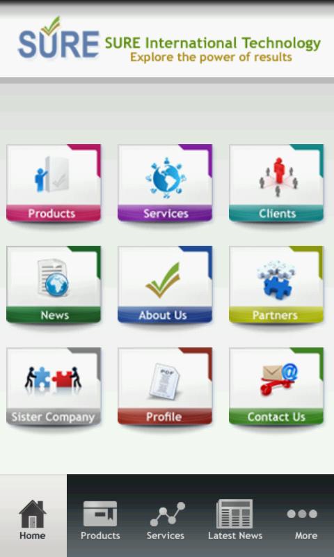 SURE Company Screen 1