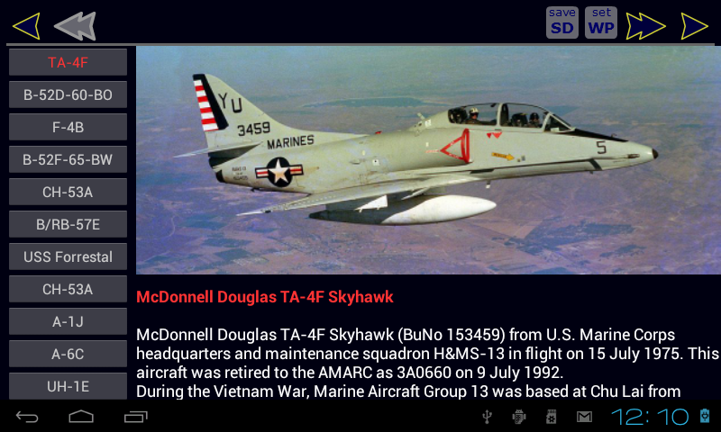Vietnam War Aircraft Screen 2
