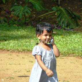 Baby Takes a call by Niroshamal Fernando - Babies & Children Children Candids