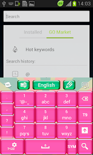 Pink Candy GO Keyboard - screenshot thumbnail