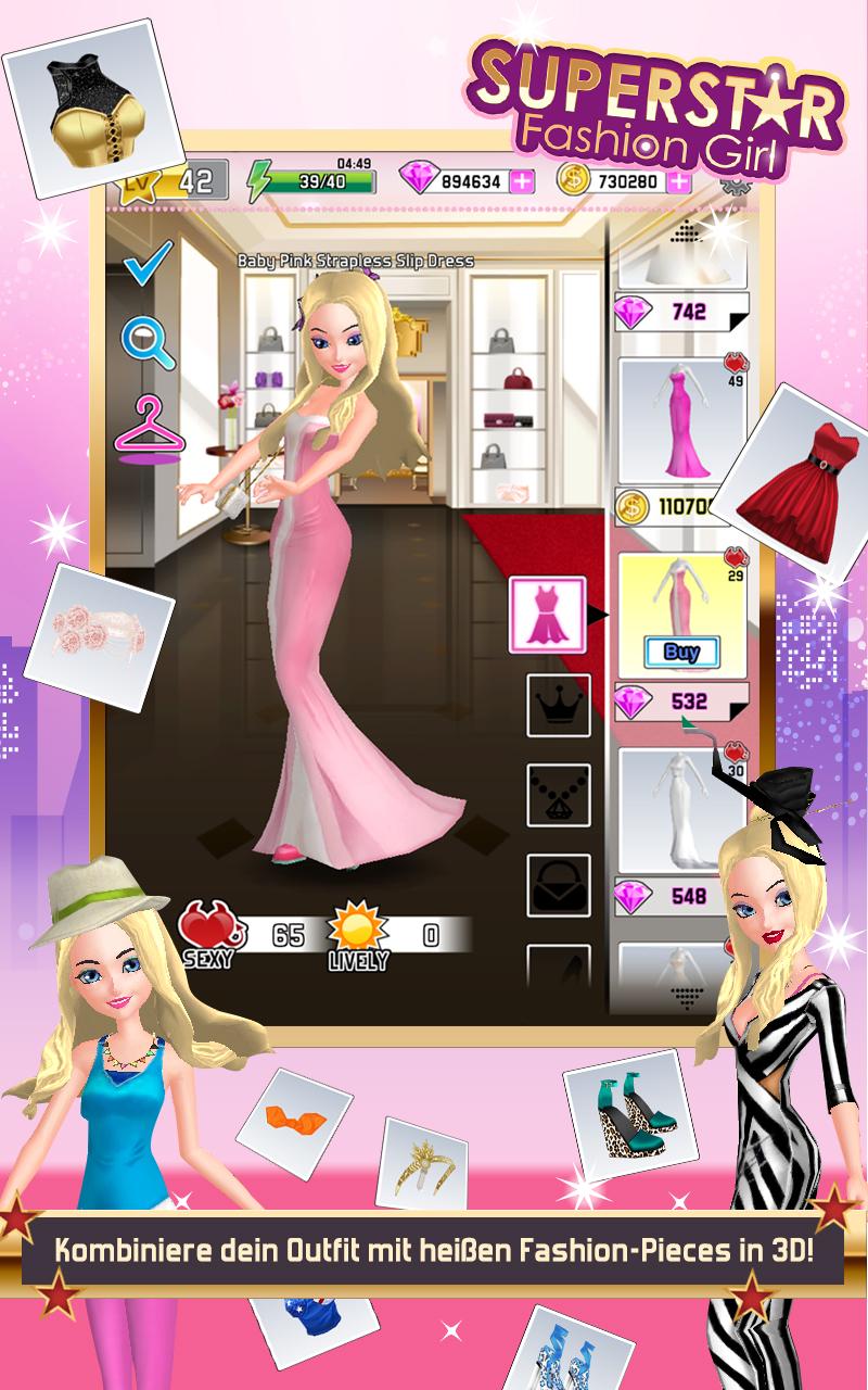 Android application Superstar Fashion Girl screenshort