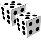 Two Dice: Simple free 3D dice 3