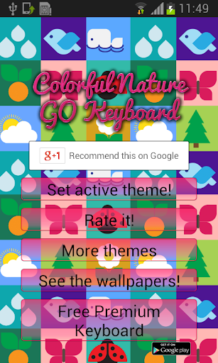 Colorful Nature GO Keyboard