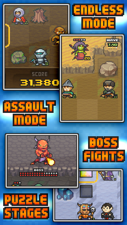 Pixel Defenders Puzzle - screenshot