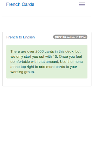 Learn French Cards