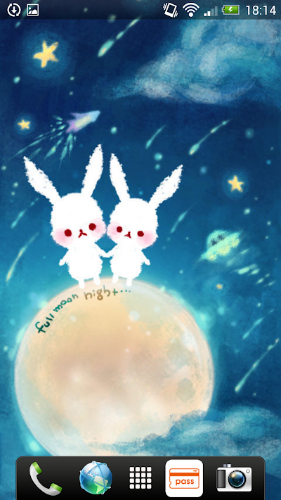 月夜のうさぎ ライブ壁紙for Android Apk Download