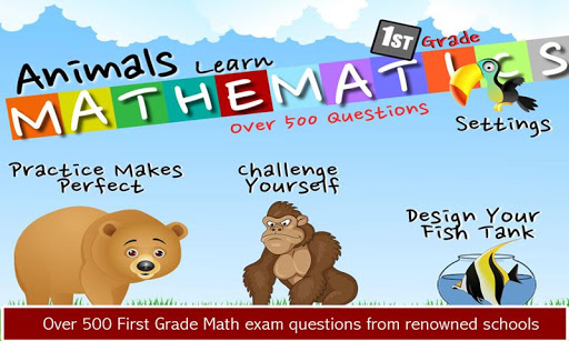 Animals Learn Math First Grade