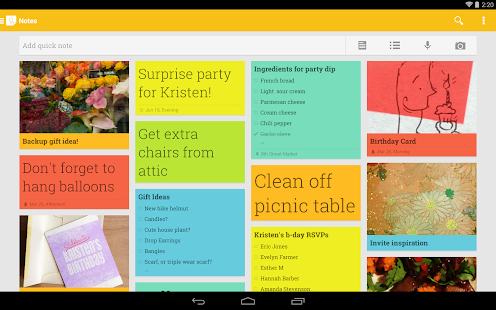 Google Keep - notes and lists - screenshot thumbnail