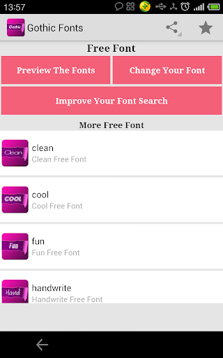 Gothic fonts for FlipFont