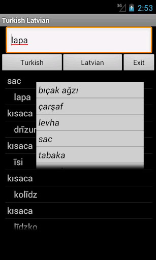 Turkish Latvian Dictionary