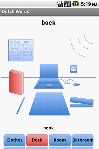 Android application Dutch Words screenshort