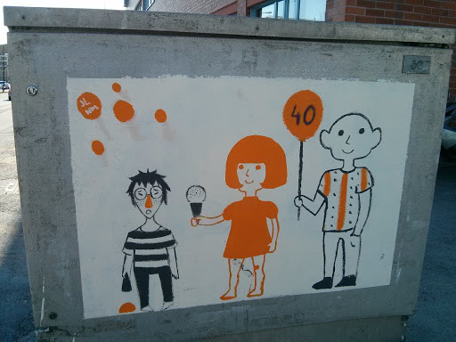 Ice Cream Family Mural