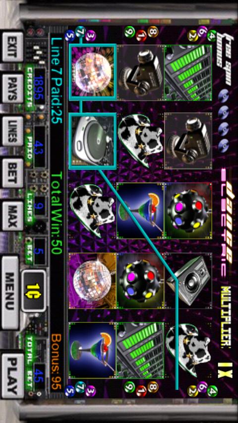 Dance Electric Slot Machine Screen 3