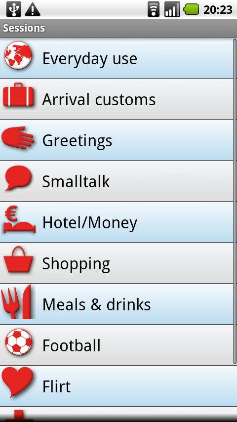 iSayHello English - German Screen 2