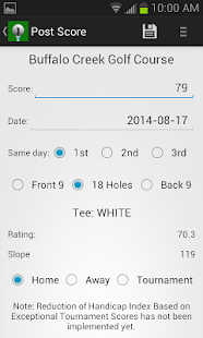 Golf Handicap Calculator Free -US Canada Australia(圖2)-速報App
