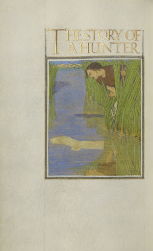 A Hunter Standing in Reeds and Seeing a Reflection of a White Bird in the Water (Main View (.4v) / book image source)