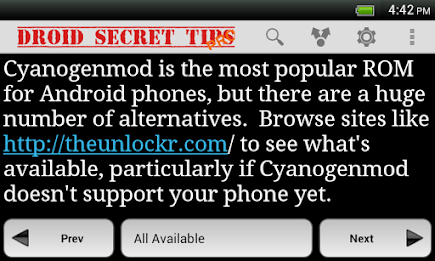 Droid Secret Tips Pro poster 5