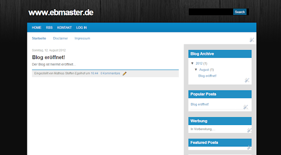 www.ebmaster.de Screenshots 1