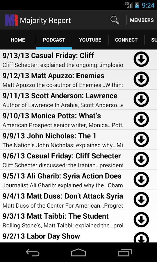Majority Report Android Apps on Google Play