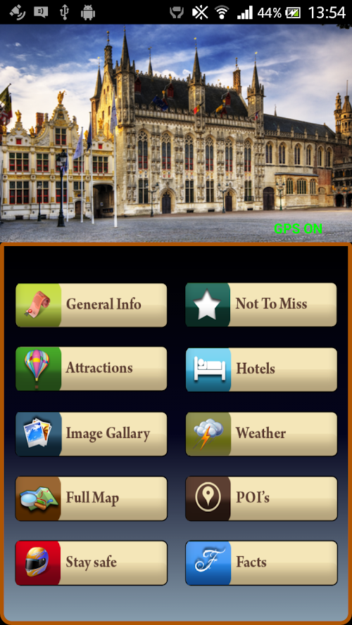 Android application Bruges Offline Travel Guide screenshort
