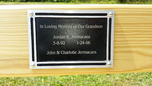 Jordan K. Jermacans Memorial Bench
