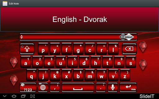 SlideIT English Dvorak Pack