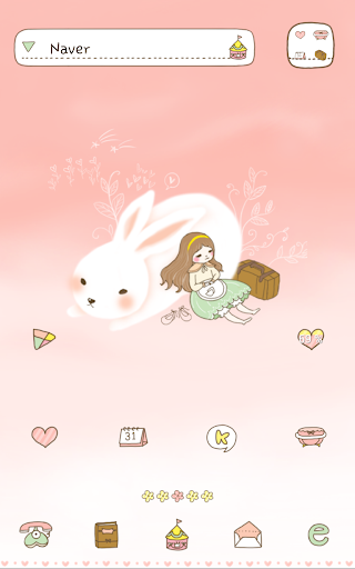 Travel with rabbit Dodol Theme