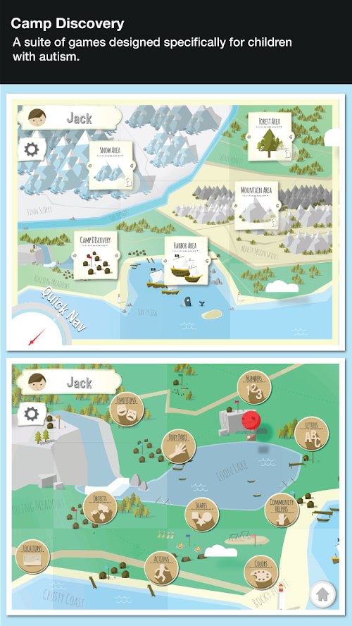 Android application Camp Discovery Pro for Autism screenshort