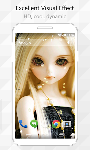 Flower Doll Live Wallpaper