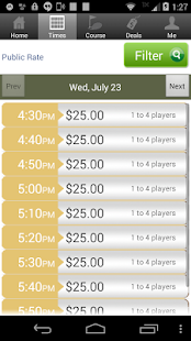 King's Grant Golf Tee Times Screenshots 1